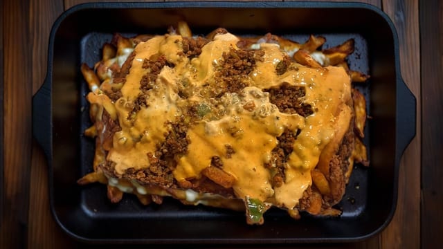 Loaded Chicken Chopped Fries.