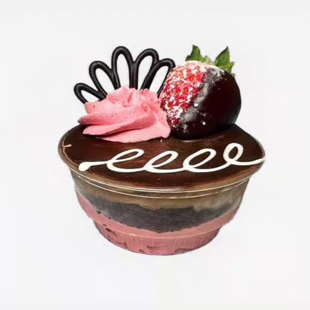 Raspberry Mousse Cup.